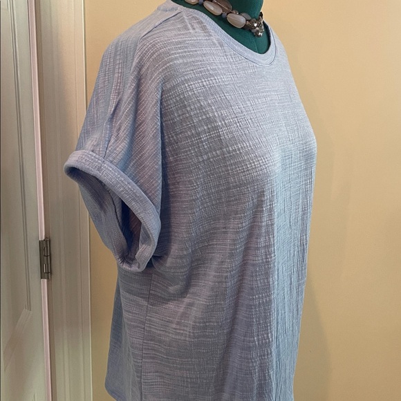 Blue Women's short sleeve Top - Picture 2 of 7